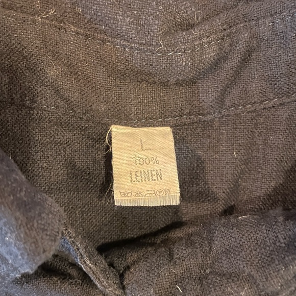 Vintage 100% Linen button down top - Picture 2 of 3